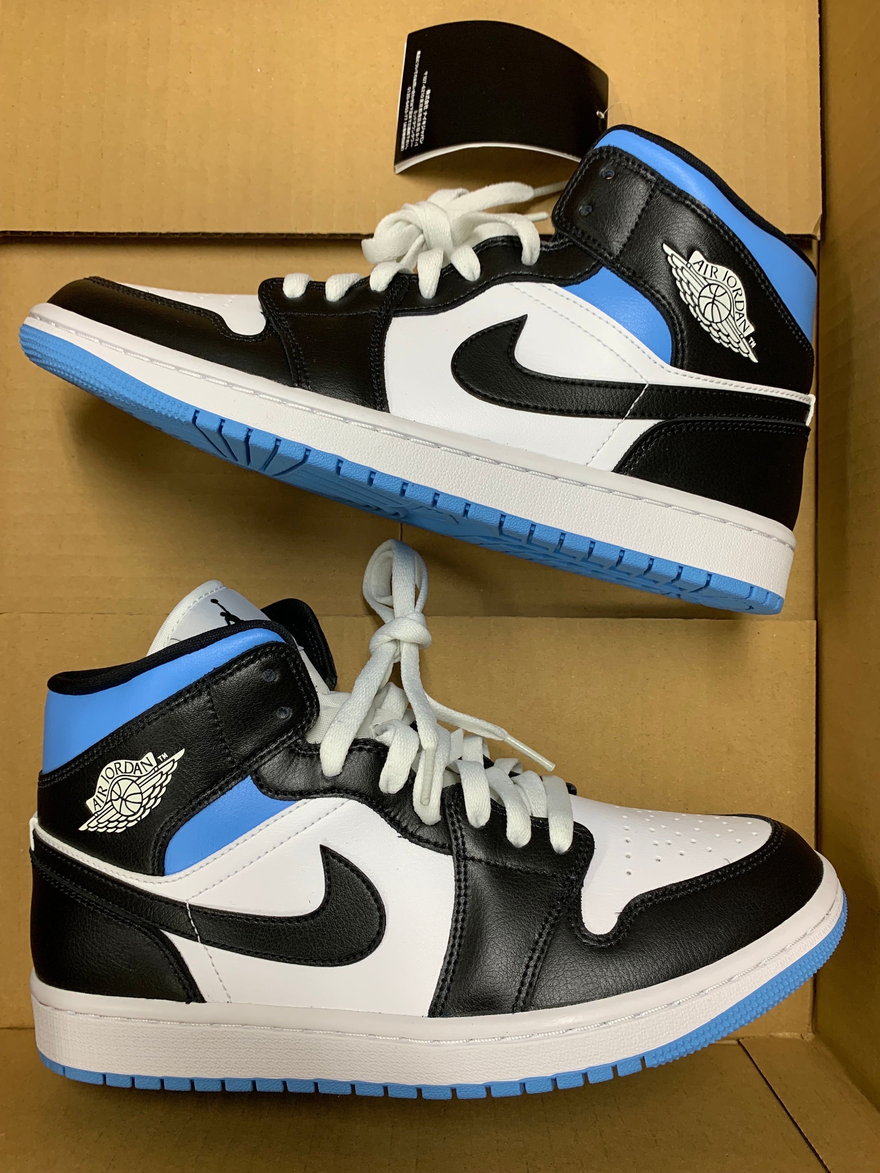 Nike Women's Air Jordan 1 Mid "Black/University Blue"