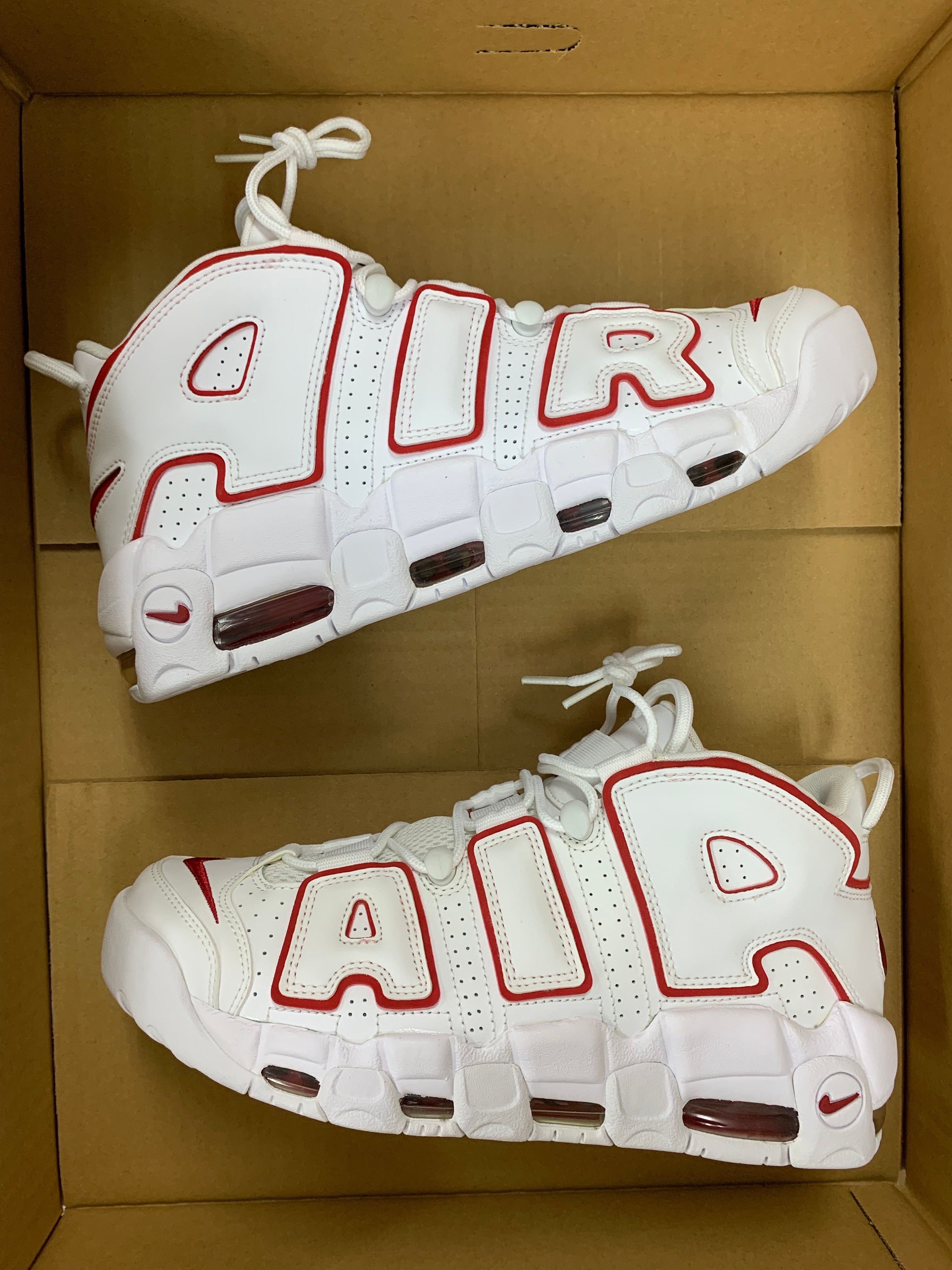 NIKE AIR MORE UPTEMPO "WHITE/VARSITY RED" (2018)