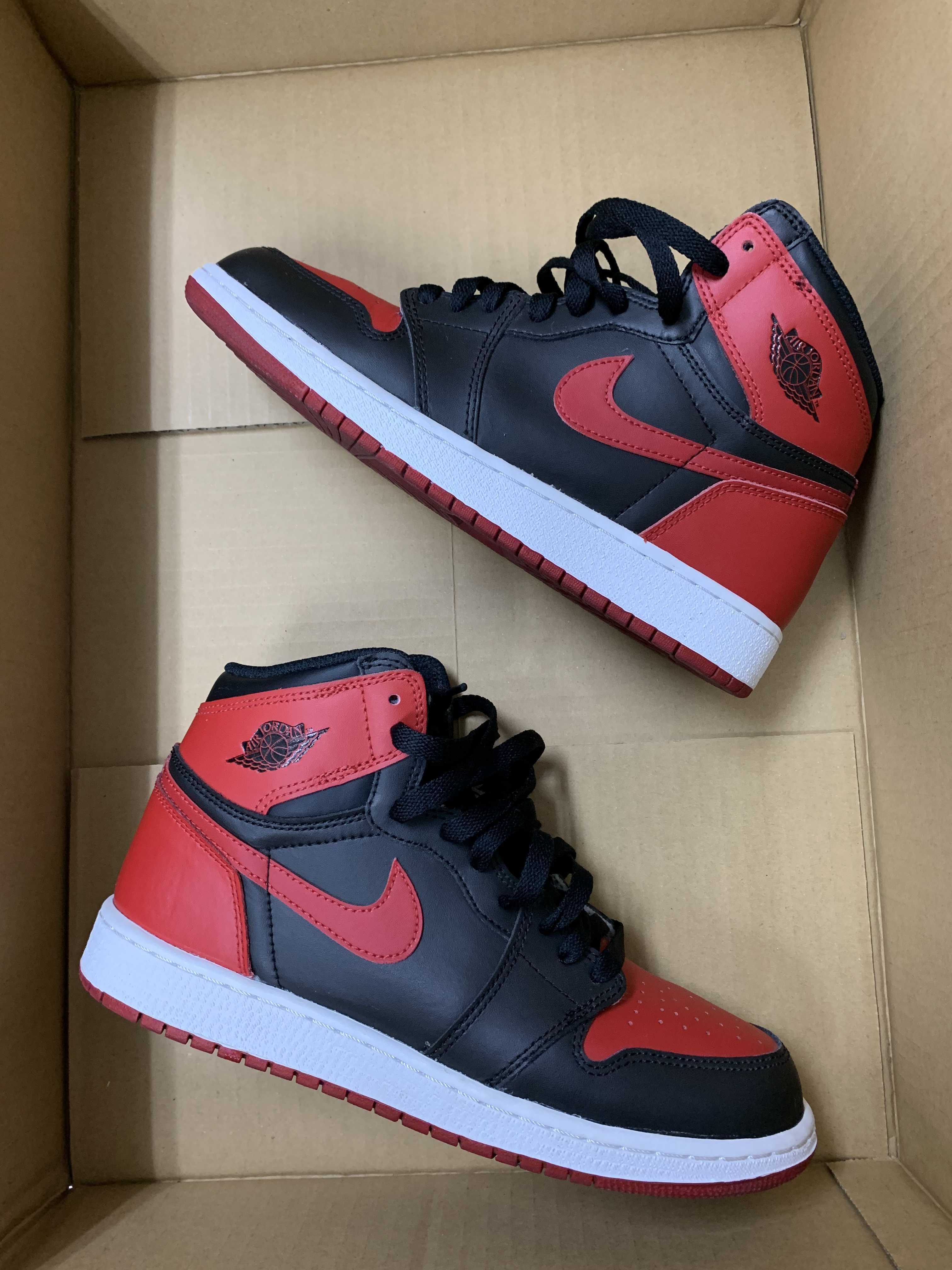 Nike GS Air Jordan 1 Retro High BRED 2016 "BANNED"