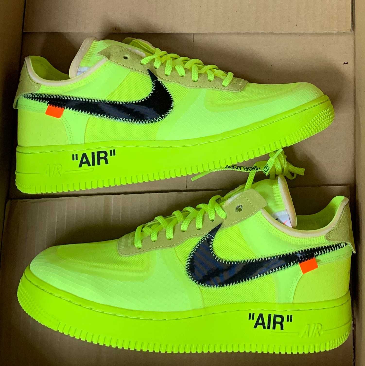 Off-White × Nike Air Force 1 Low "Volt"