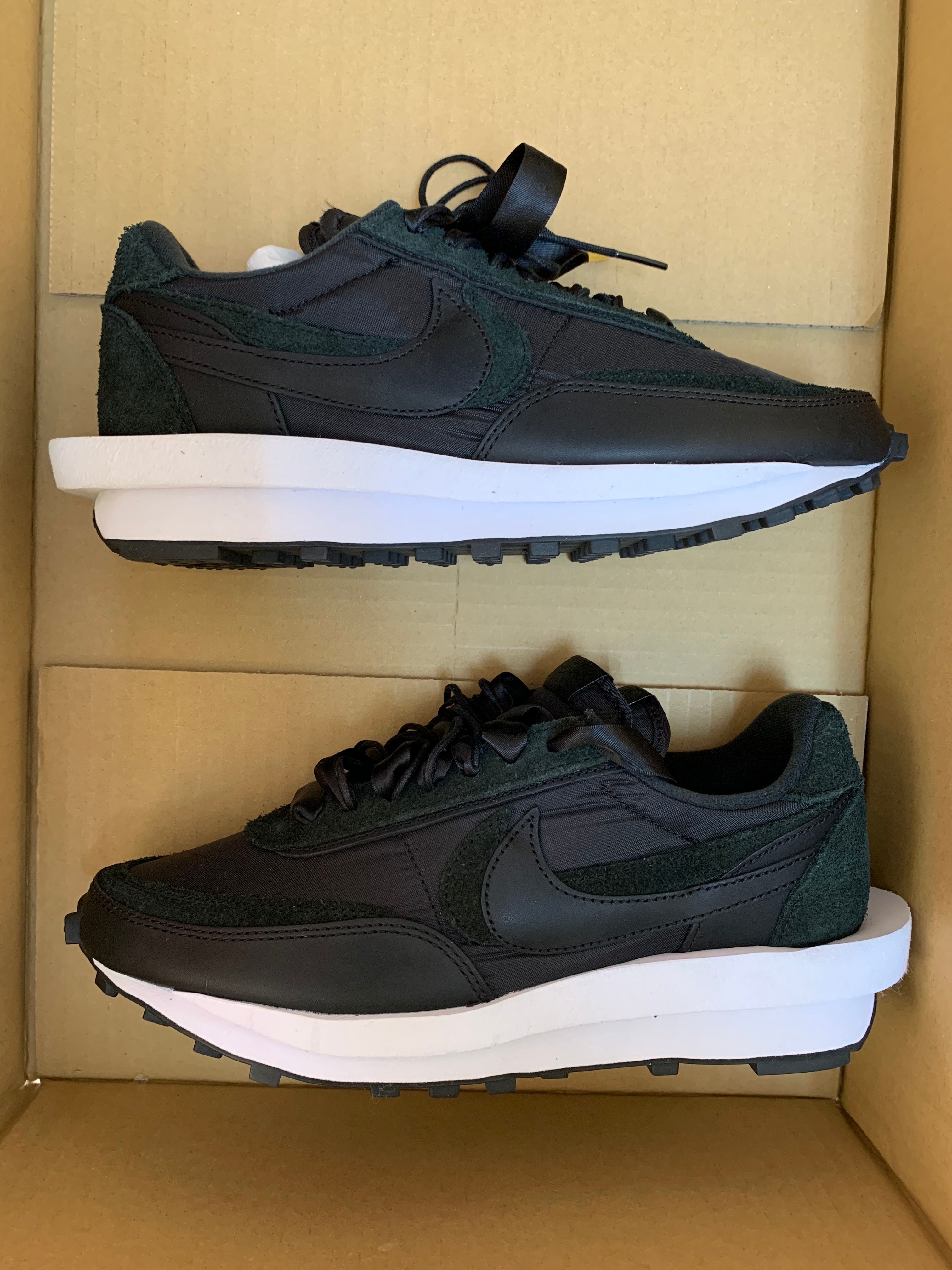 sacai × Nike LDV Waffle "Triple Black"