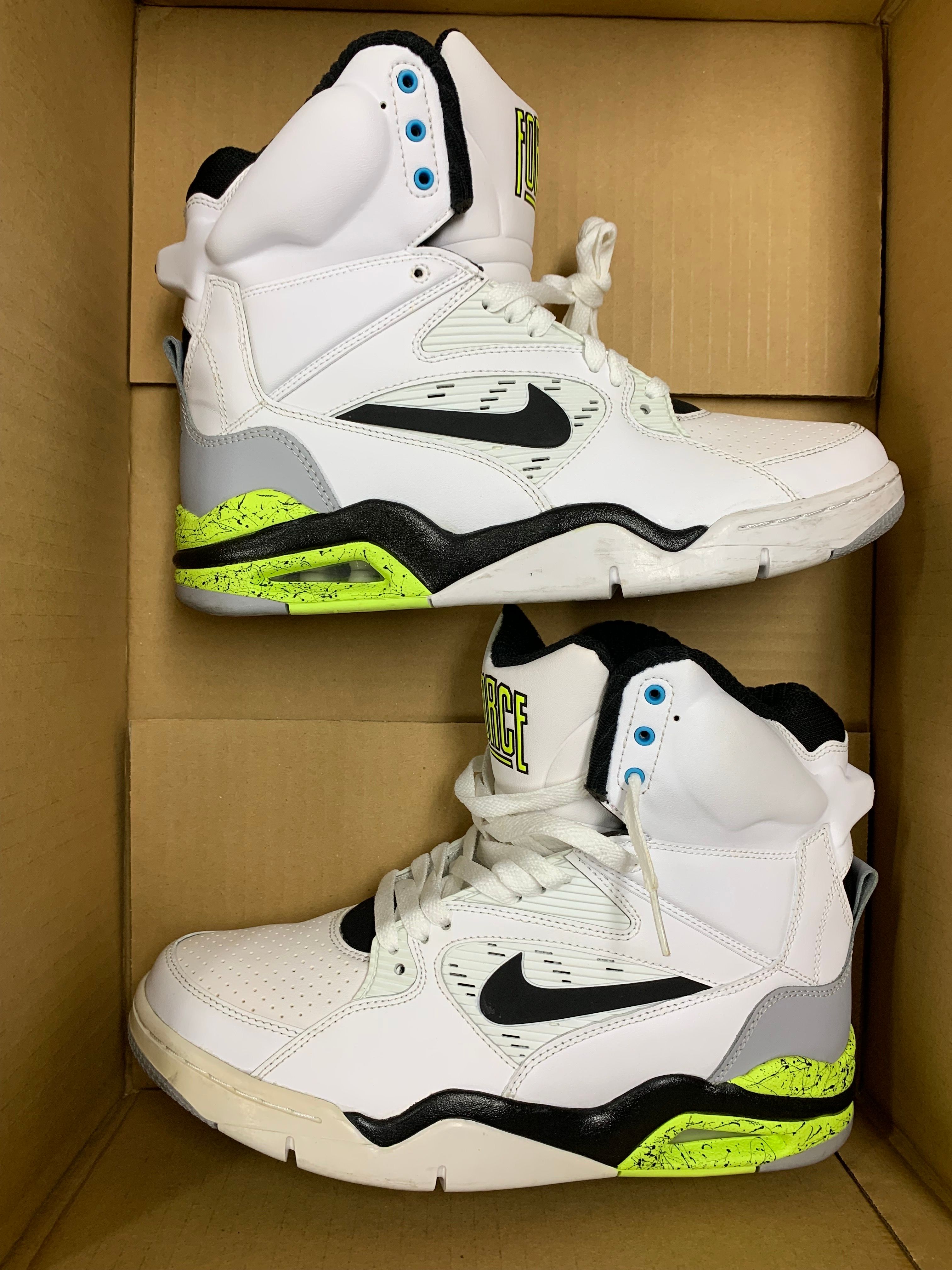 Nike Air Command Force "White/Black Wolf/Grey Volt"