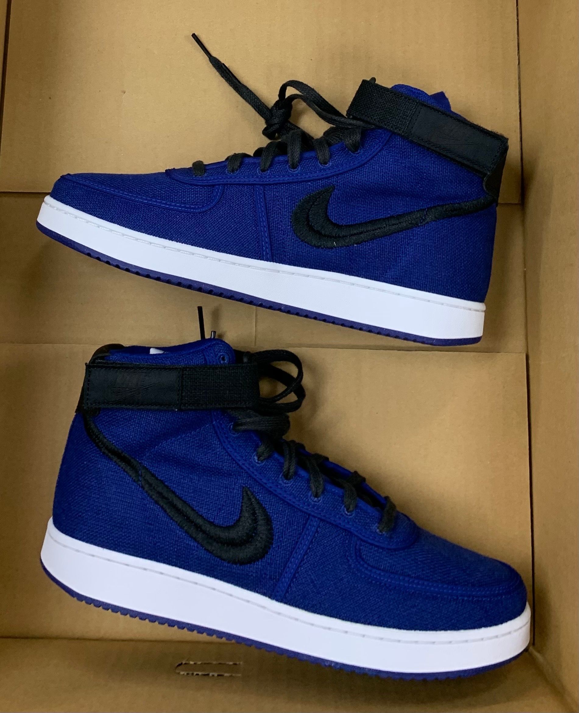 Stussy × Nike Vandal High "Deep Royal Blue"
