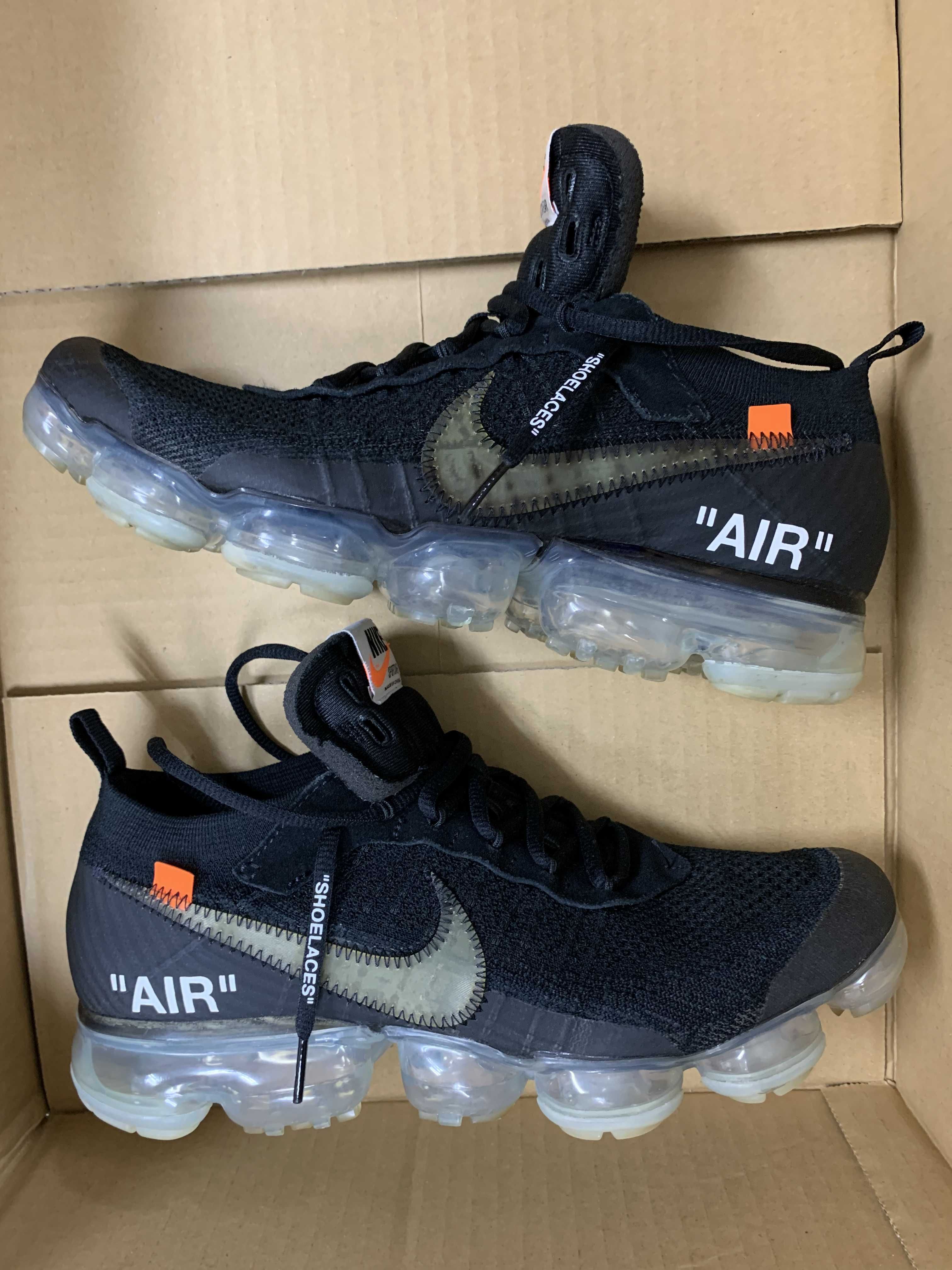Off-White × Nike Air Vapormax "Black/Total Orange/Clear"