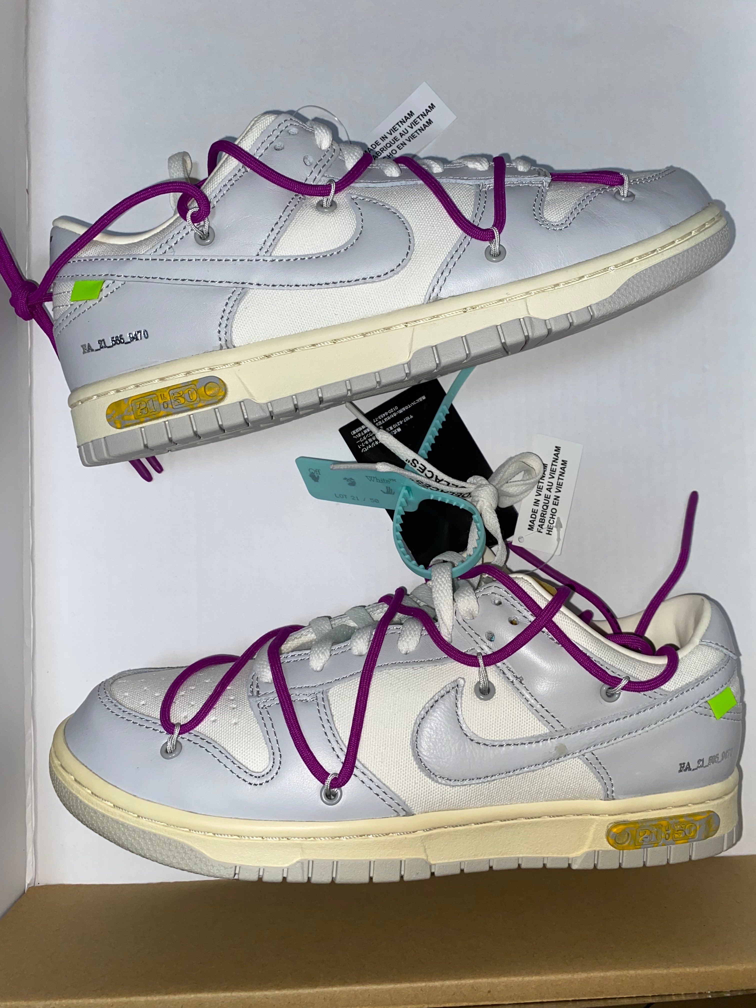 Off-White × Nike Dunk Low 1 of 50 "Lot.21"