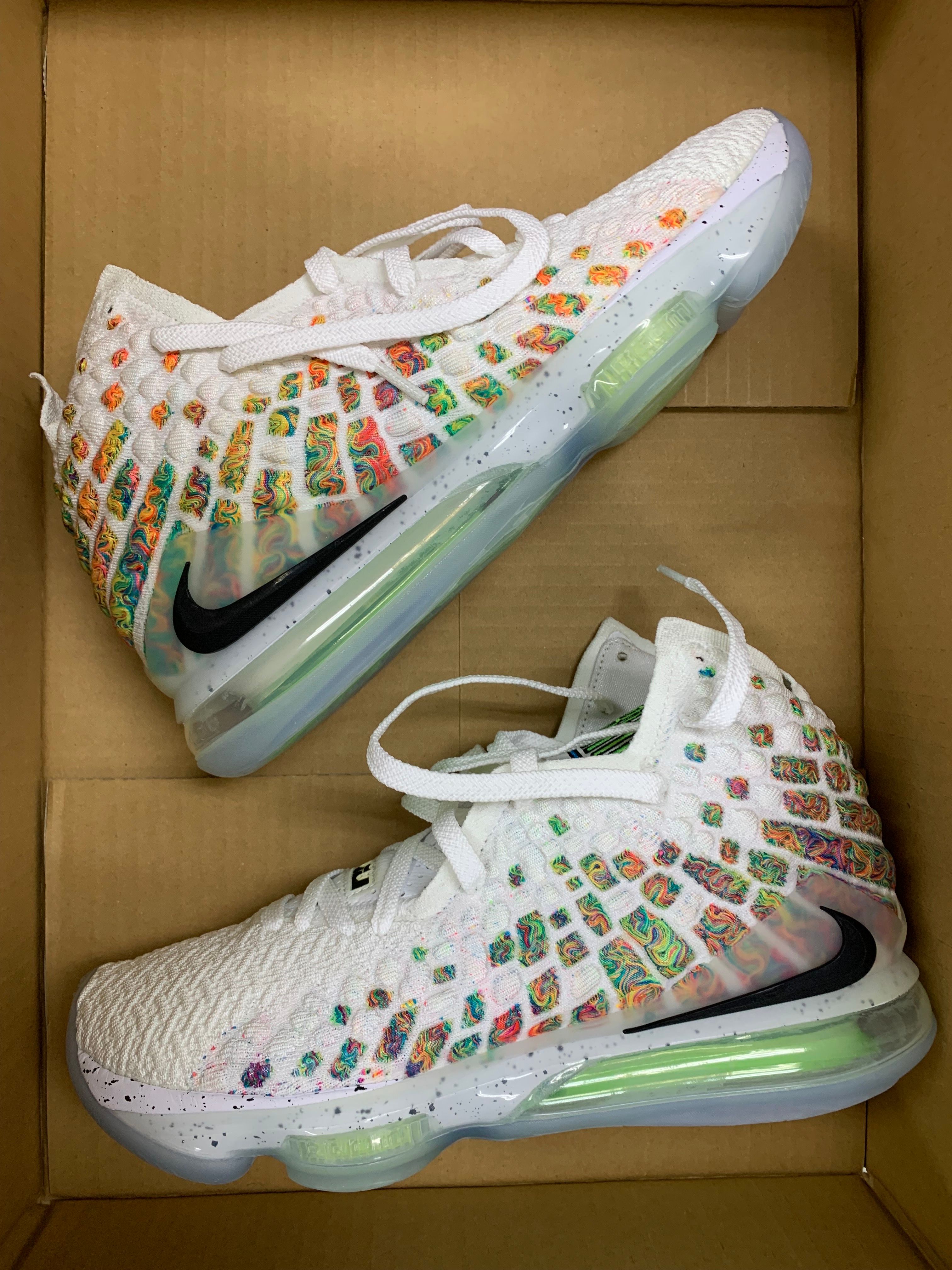 Nike LeBron 17 Air Command Force "White/Black Multi"