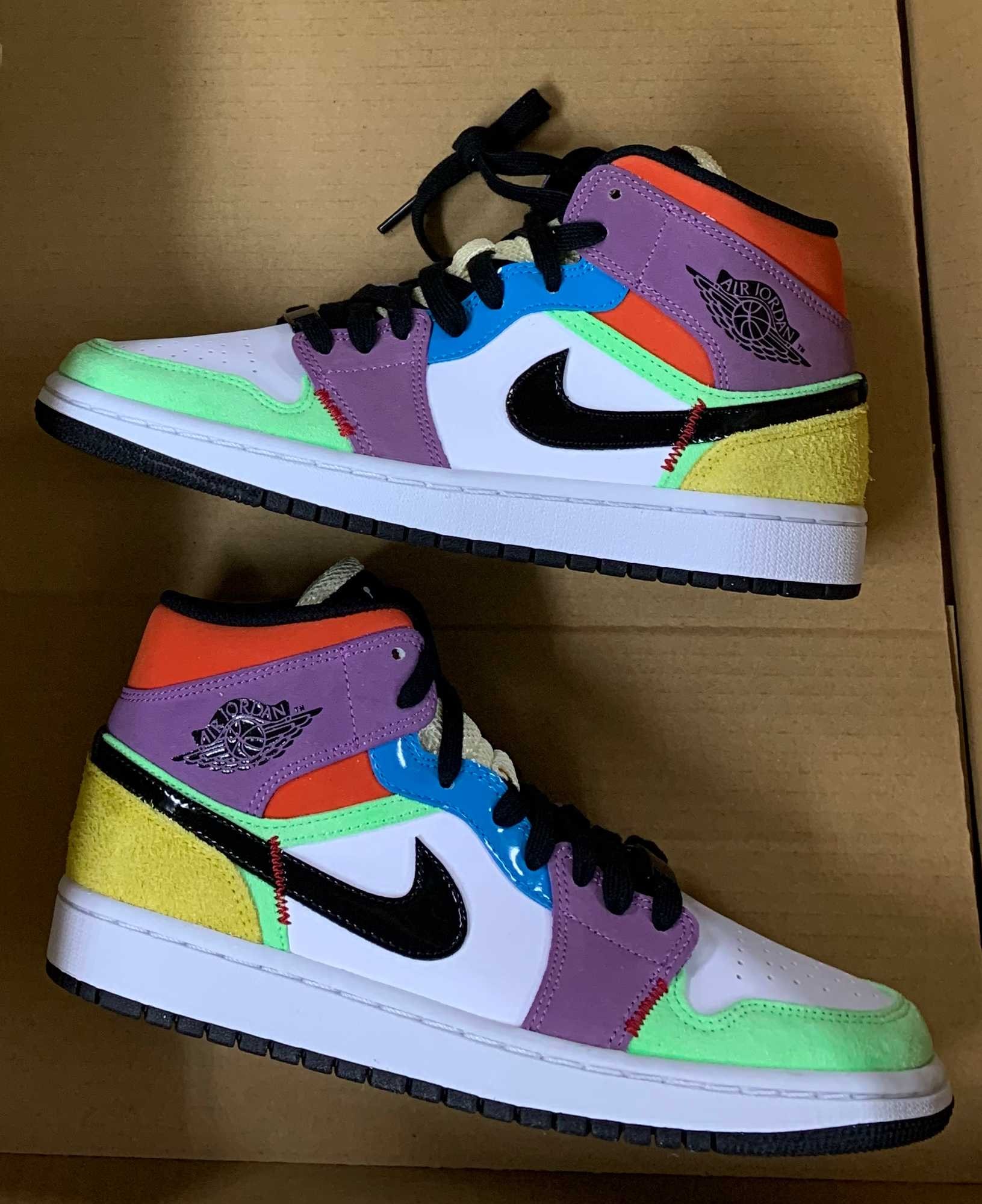Nike Women's Air Jordan 1 Mid "Multi Color"