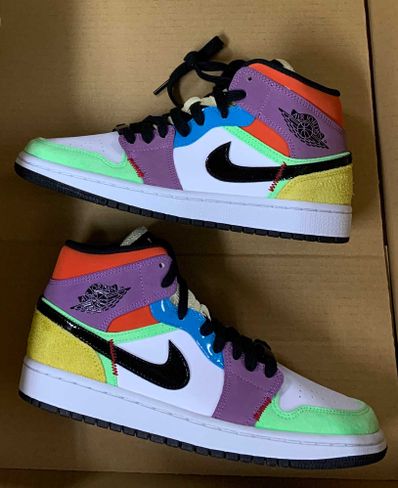 Nike Women's Air Jordan 1 Mid "Multi Color"