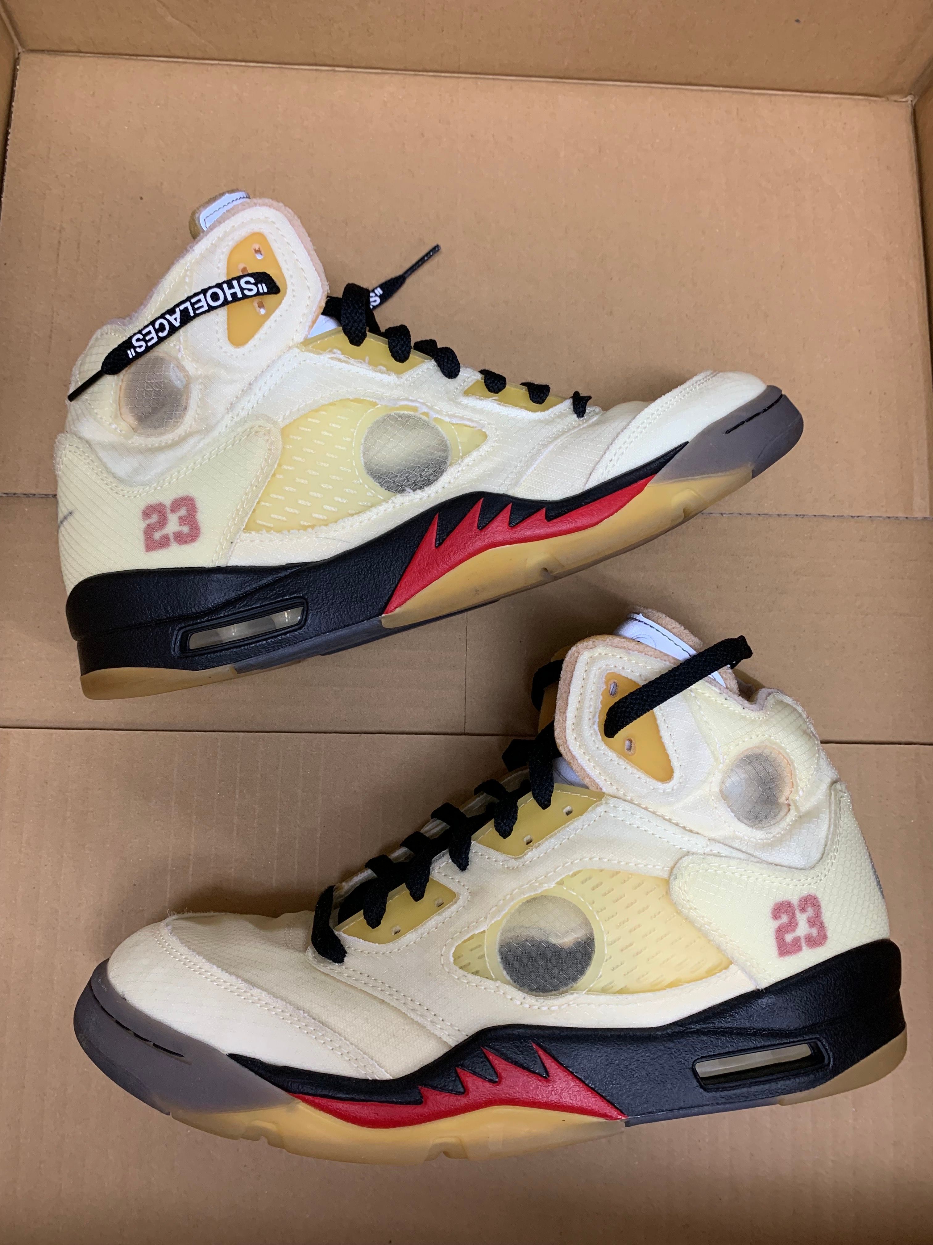 Off-White × Nike Air Jordan 5 "Sail"