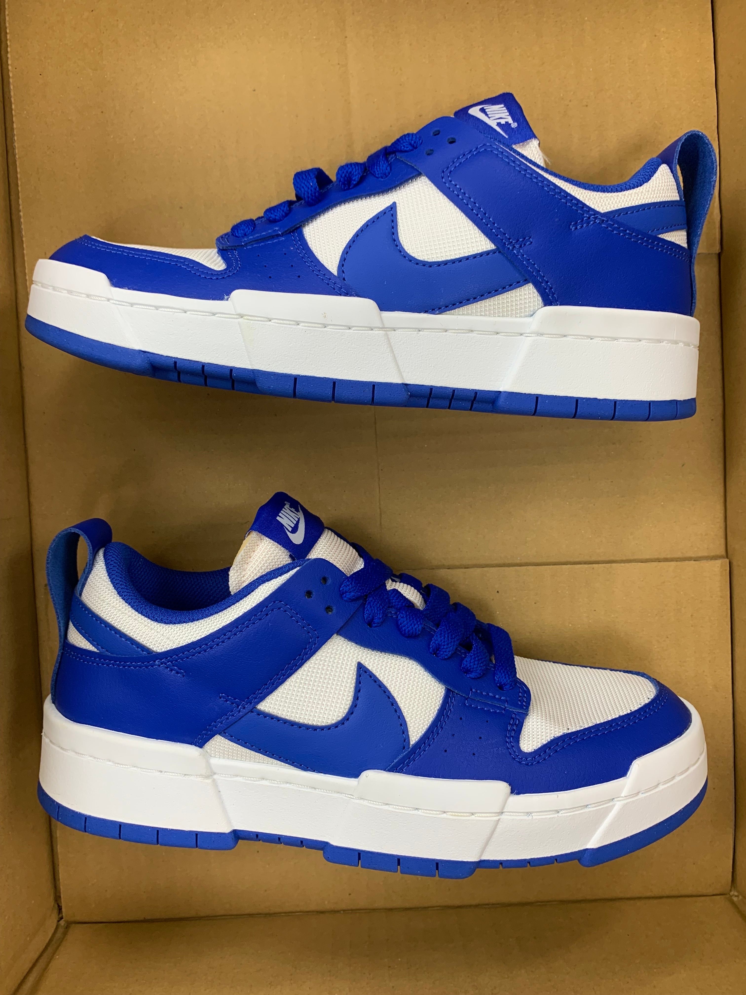 NIKE Women's DUNKED "WHITE/GAME ROYAL"