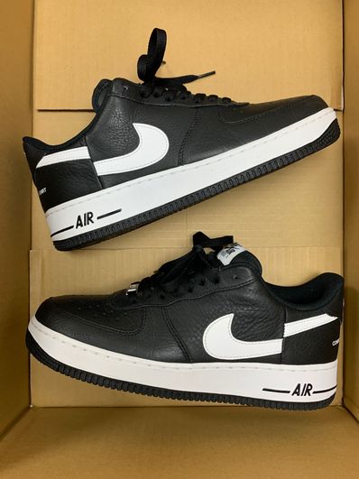 Supreme × COMME des GARCONS SHIRT × Nike Air Force 1 Low "Black/White" (2018)