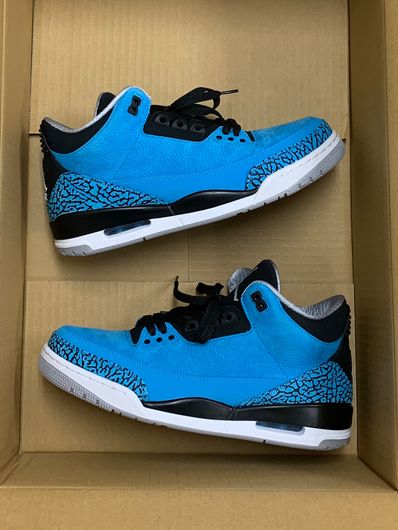 Air jordan 3 top retro powder blue
