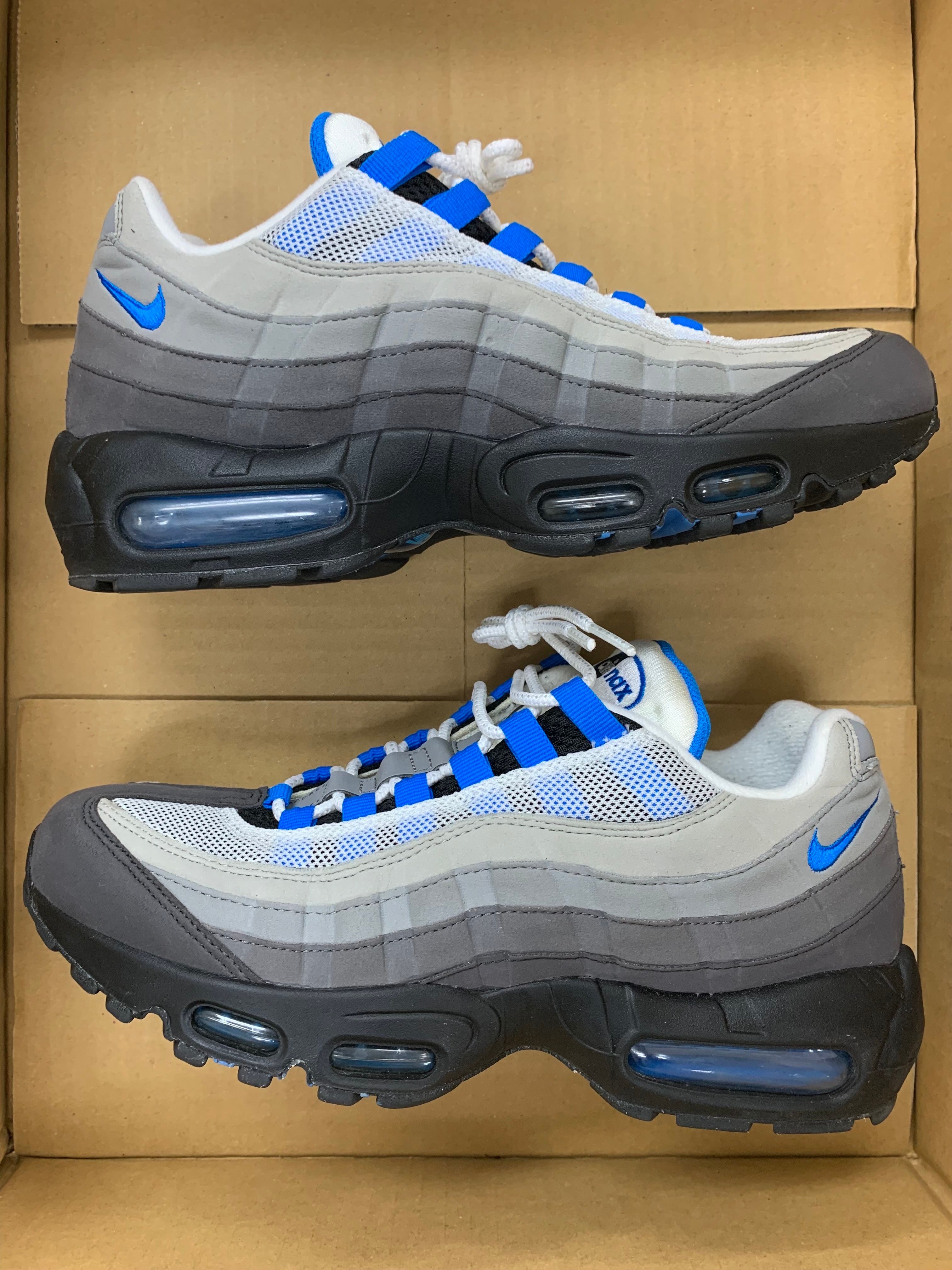 加水分解　エアマックス95クリスタルブルー27.5cm ナイキ エアマックス95 クリスタルブルー【12/22発売