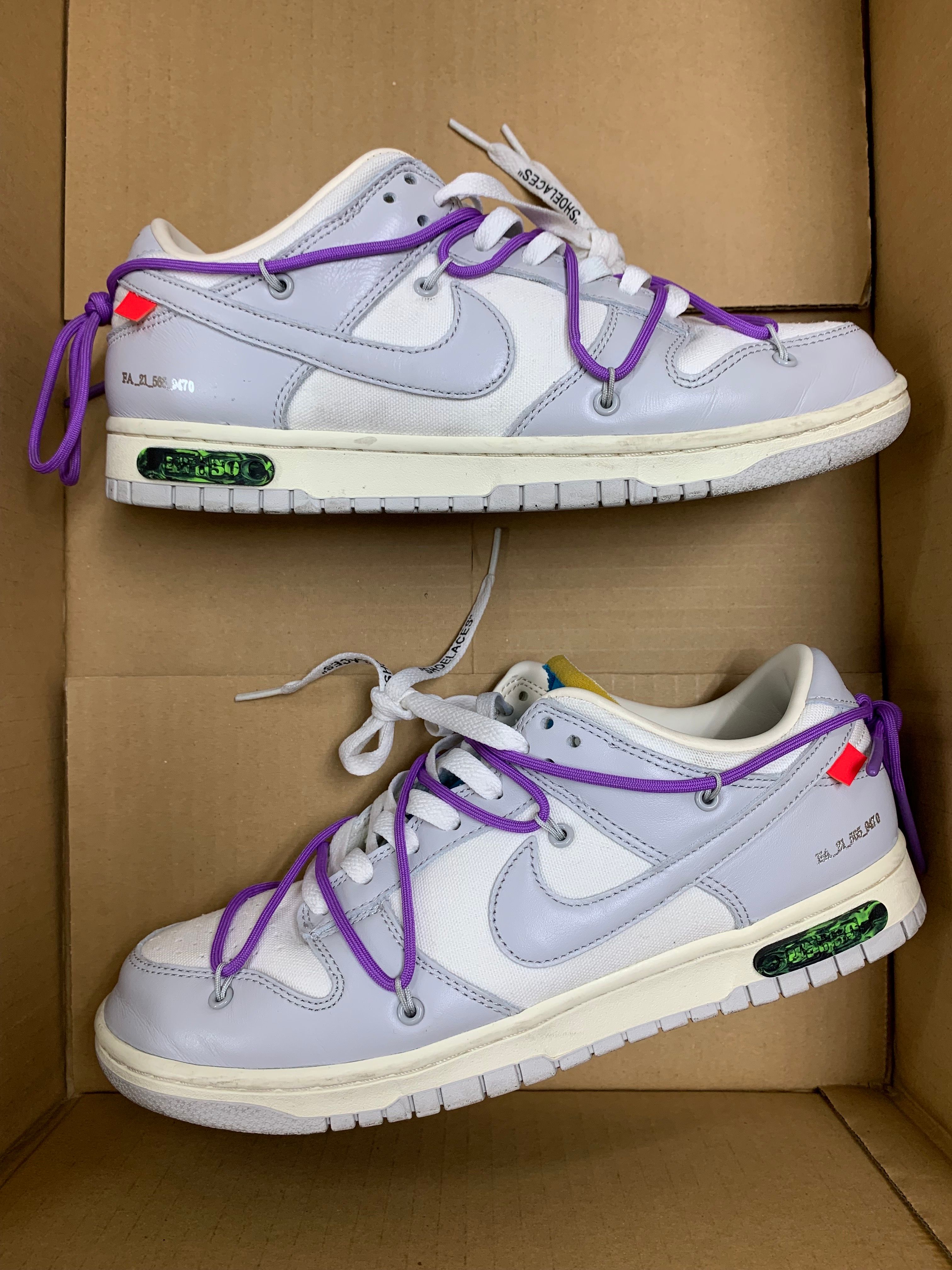 Off-White × Nike Dunk Low "Sail/Neutral Gray"