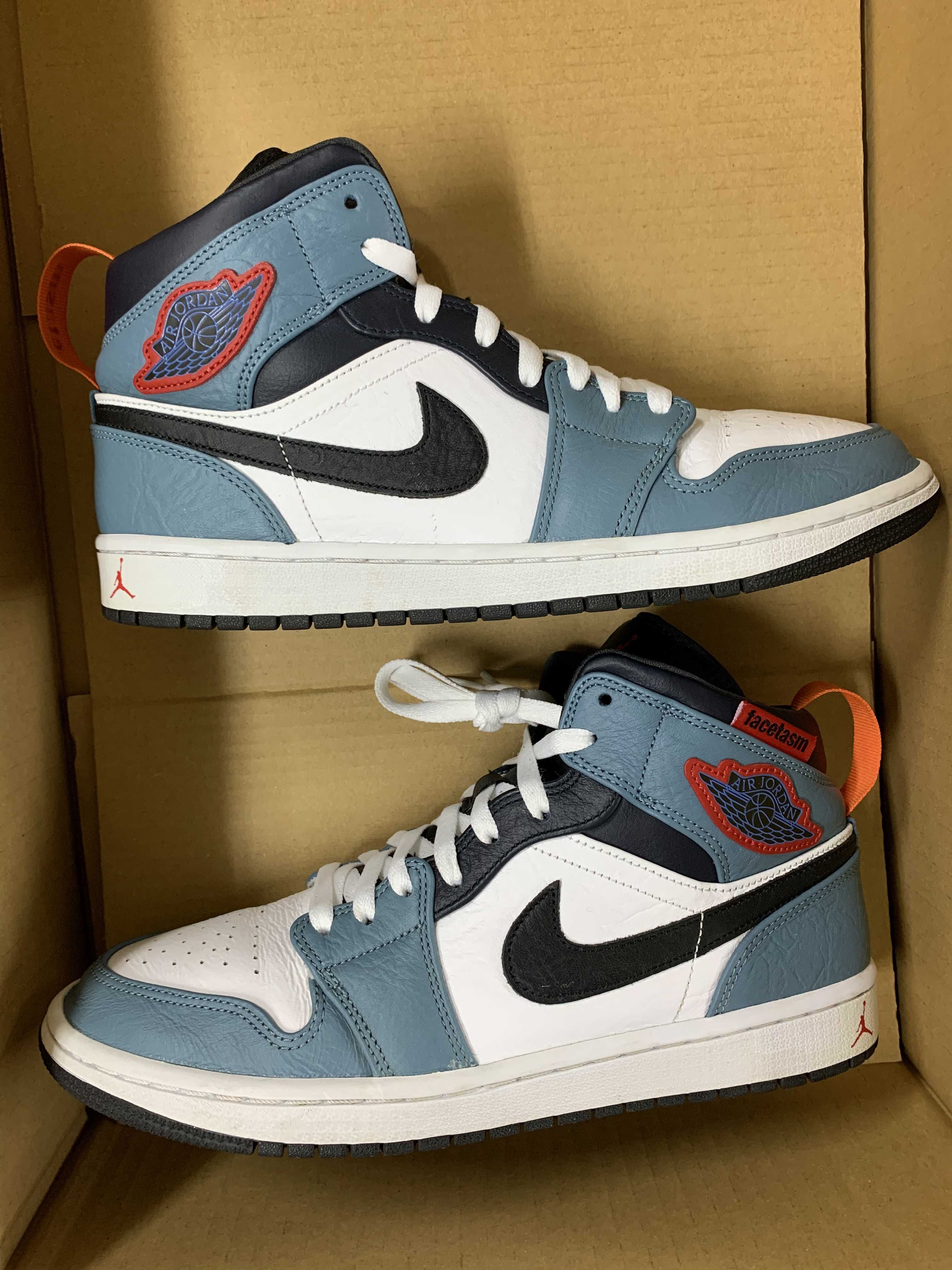 FACETASM × Nike Air Jordan 1 Mid "White/Navy"