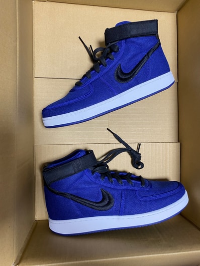 Stussy × Nike Vandal High "Deep Royal Blue"