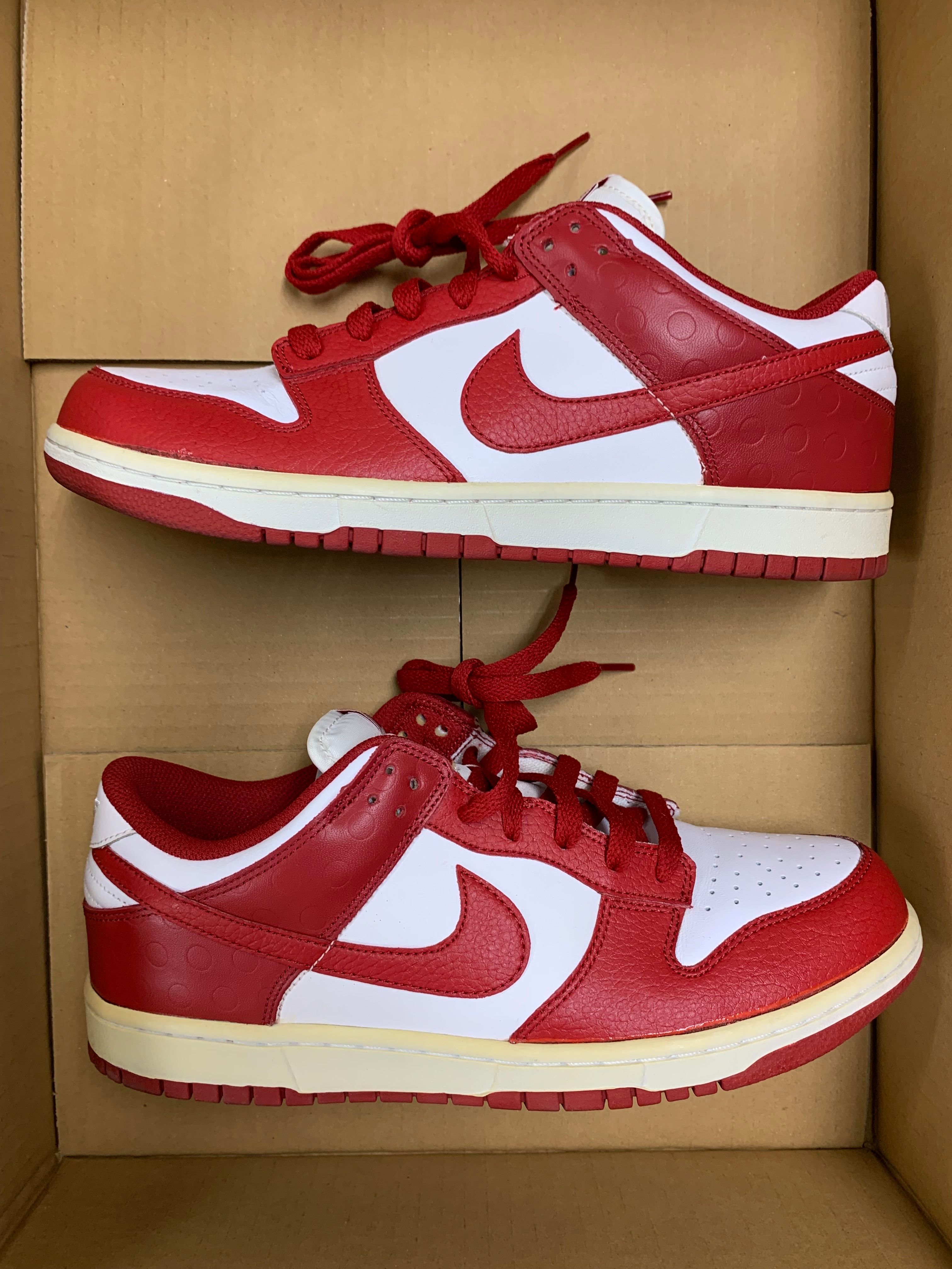 Nike Dunk Low "White/varsity Red"