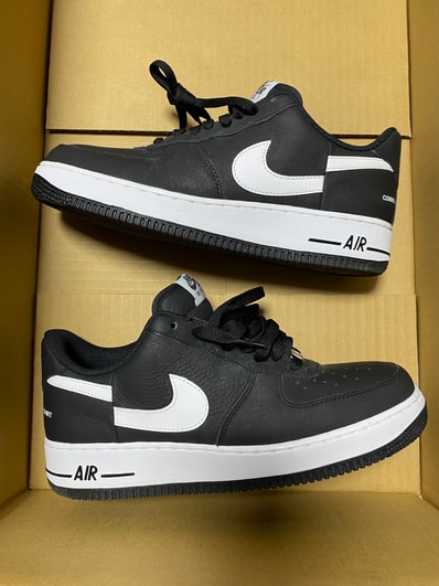 Supreme × COMME des GARCONS SHIRT × Nike Air Force 1 Low "Black/White" (2018)