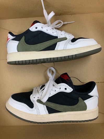Travis Scott × Nike PS Air Jordan 1 Low OG "Medium Olive"