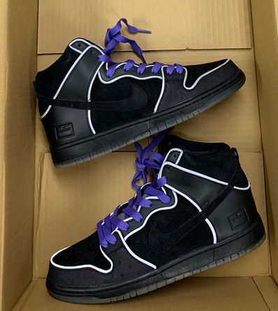 Nike SB Dunk High "Black Purple Box"