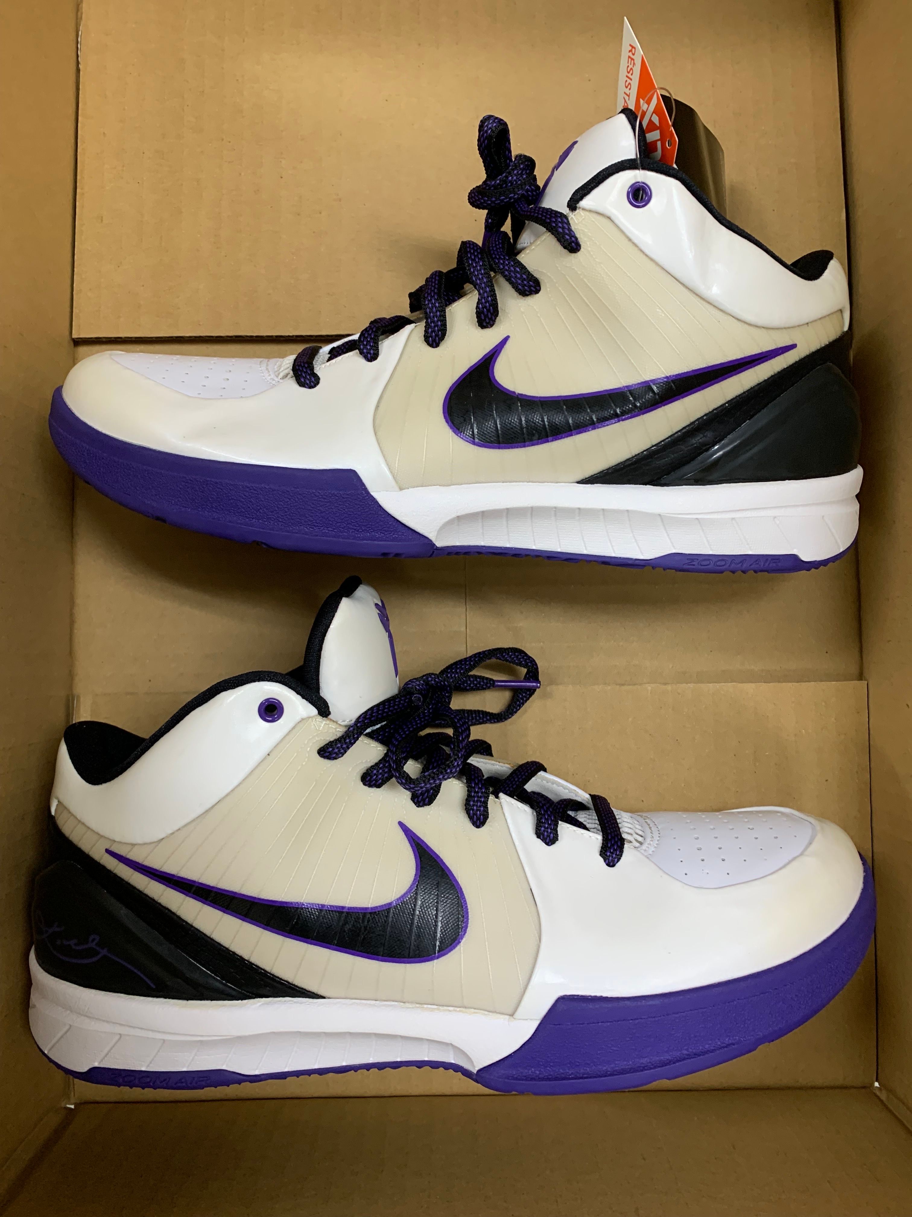 Nike Zoom Kobe 4 Protro EP Inline "White/Black-Varsity Purple"
