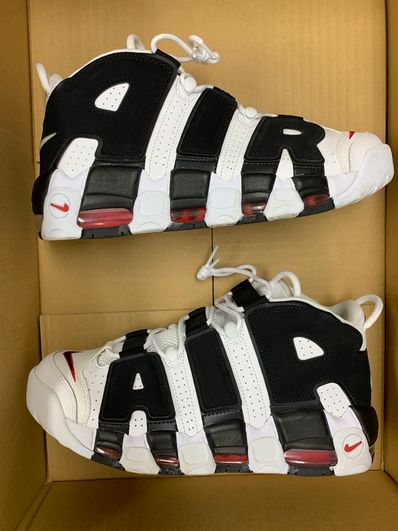 Nike Air More up Tempo "White/Black/University Red"(~2018)
