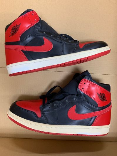 Nike Air Jordan 1 Retro High "Black Varsity Red/Bred"(2001)