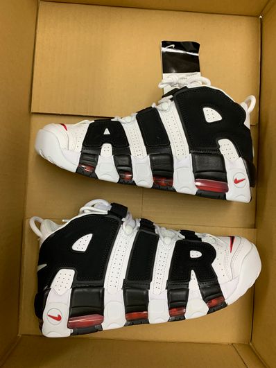 Nike Air More up Tempo "White/Black/University Red"(~2018)