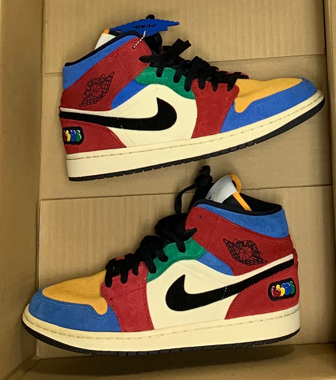 BLUE THE GREAT×NIKE AIR JORDAN 1 MID FEARLESS "MULTI"