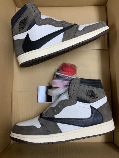 Travis Scott × Nike Air Jordan 1 Retro High OG TS SP "Sail/Dark Mocha"