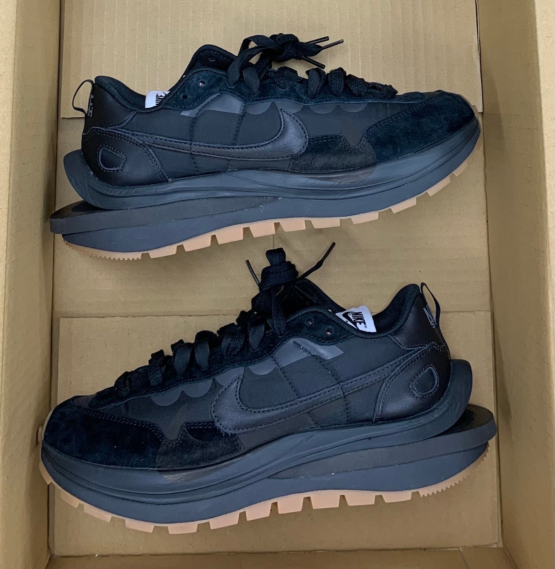 sacai × Nike VaporWaffle "Black Gum"