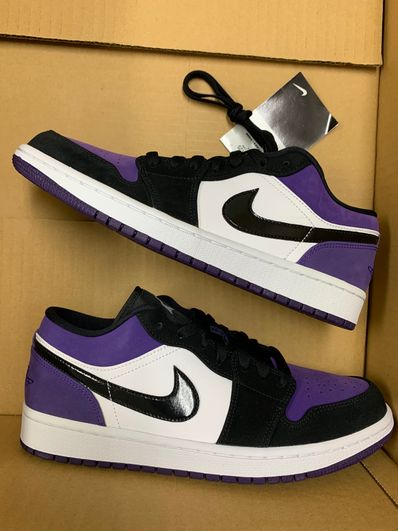 Nike Air Jordan 1 Retro Low "White/Black/Court Purple"