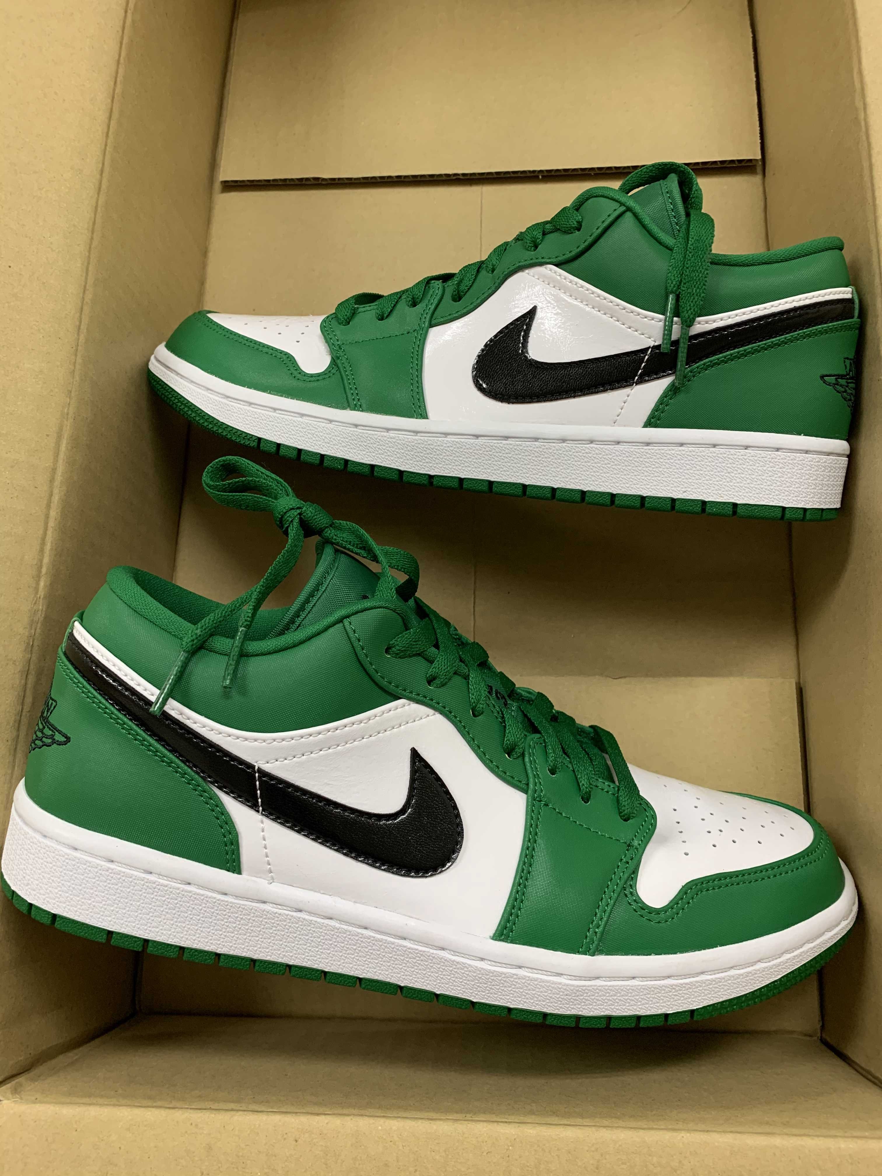 NIKE AIR JORDAN 1 LOW "PINE GREEN/WHITE"