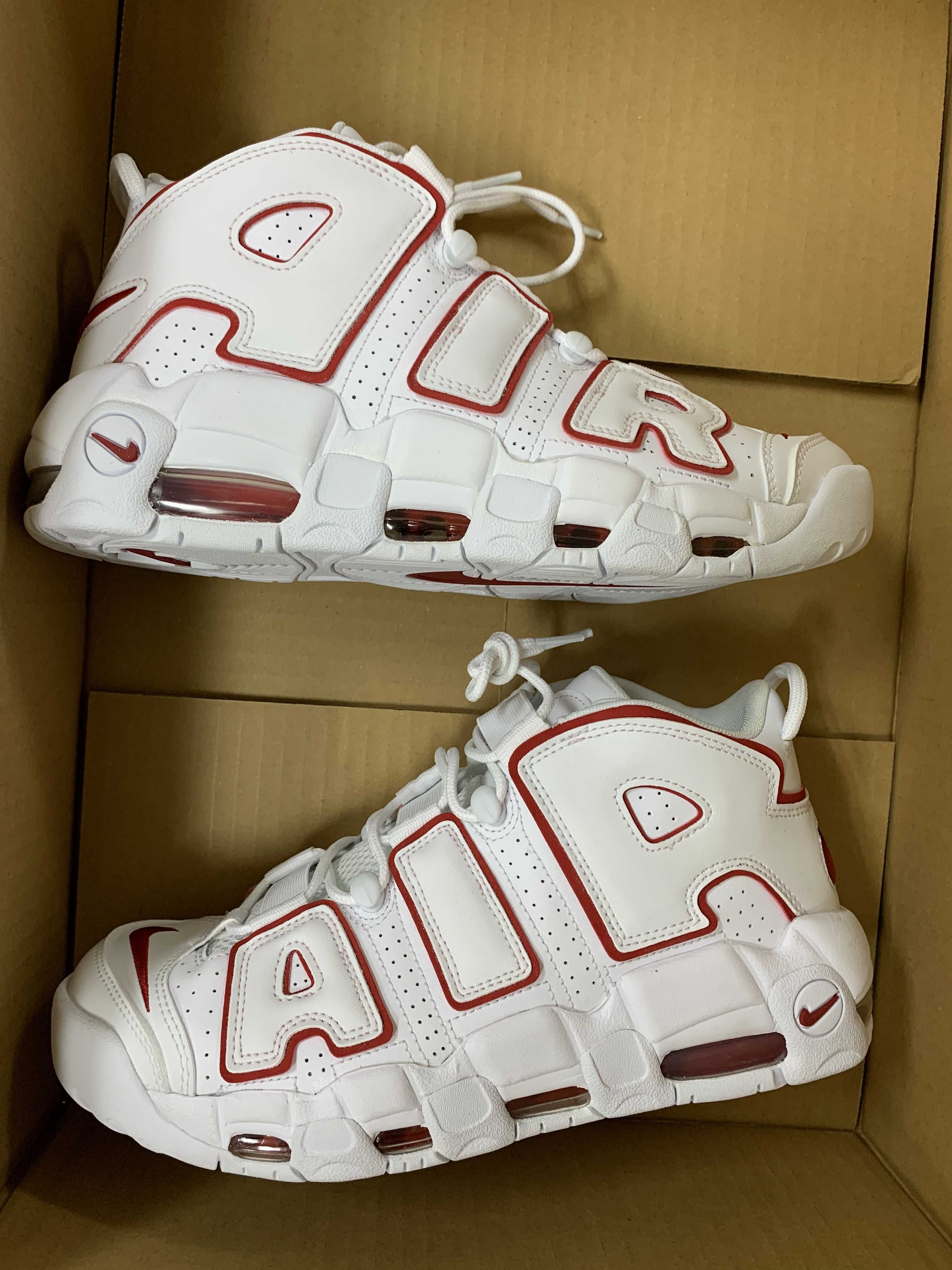 NIKE AIR MORE UPTEMPO "WHITE/VARSITY RED" (2021)