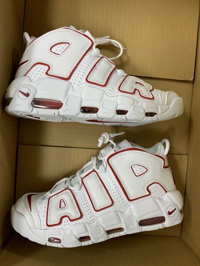 NIKE AIR MORE UPTEMPO "WHITE/VARSITY RED" (2021)
