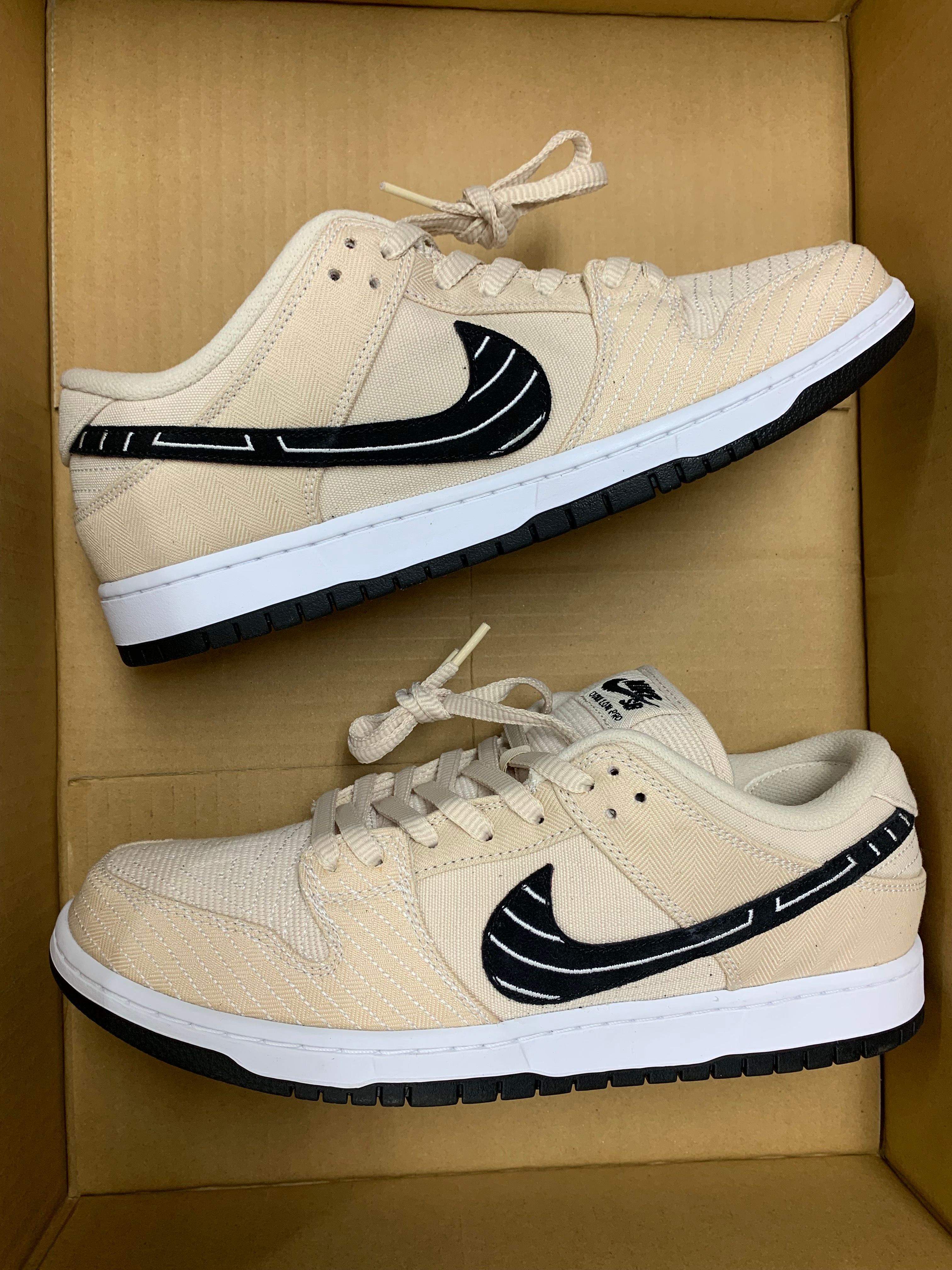 Albino & Preto × Nike SB Dunk Low Pro QS "Pearl White"