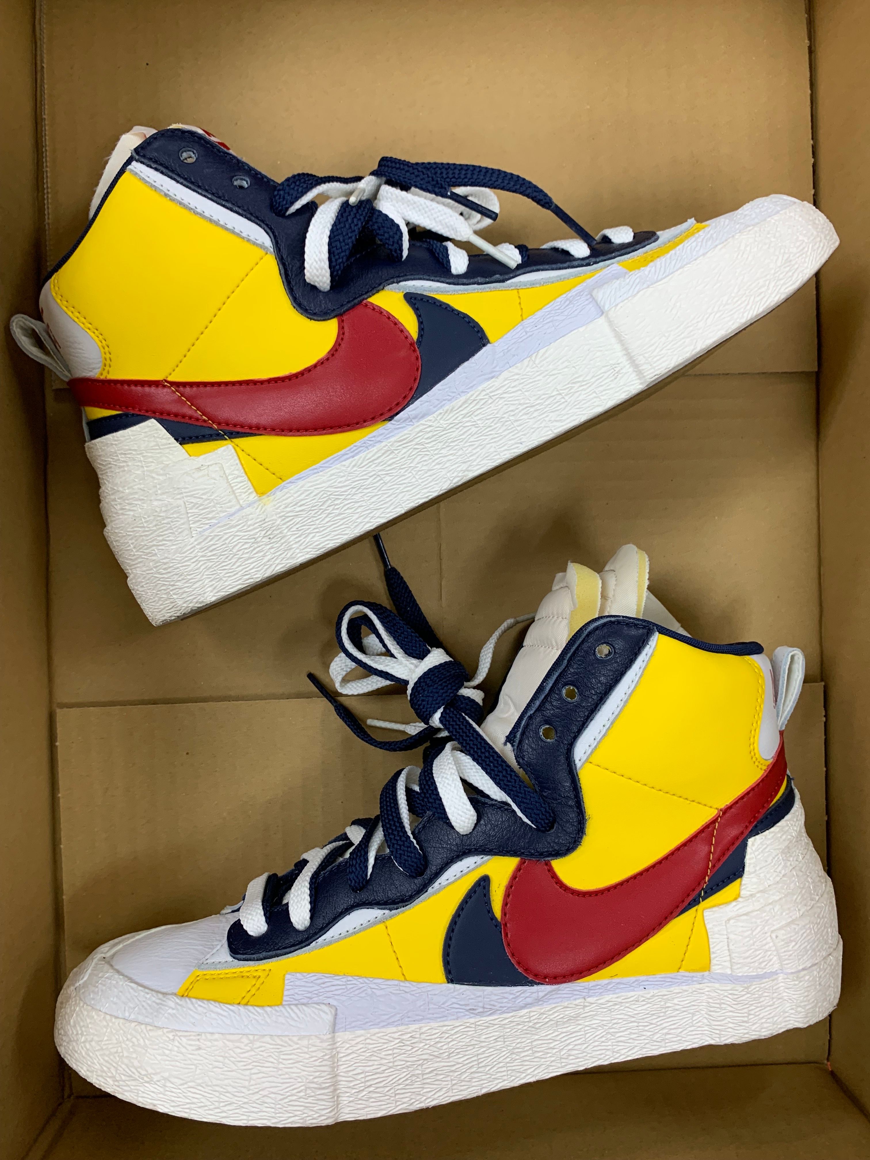 sacai × Nike Blazer Mid "Varsity Maize/Varsity Red"