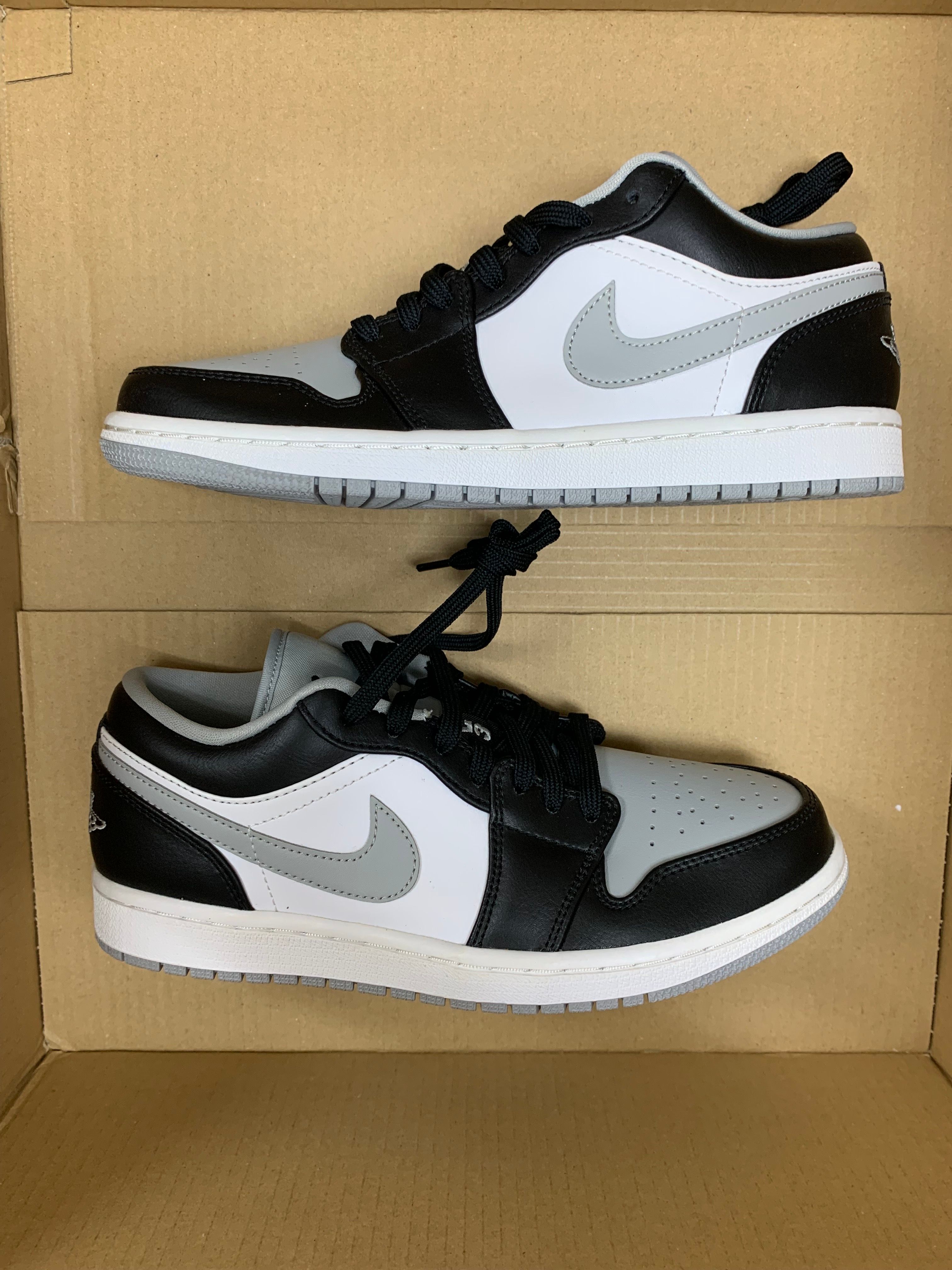 NIKE AIR JORDAN 1 LOW "BLACK/LIGHT SMOKE GREY"