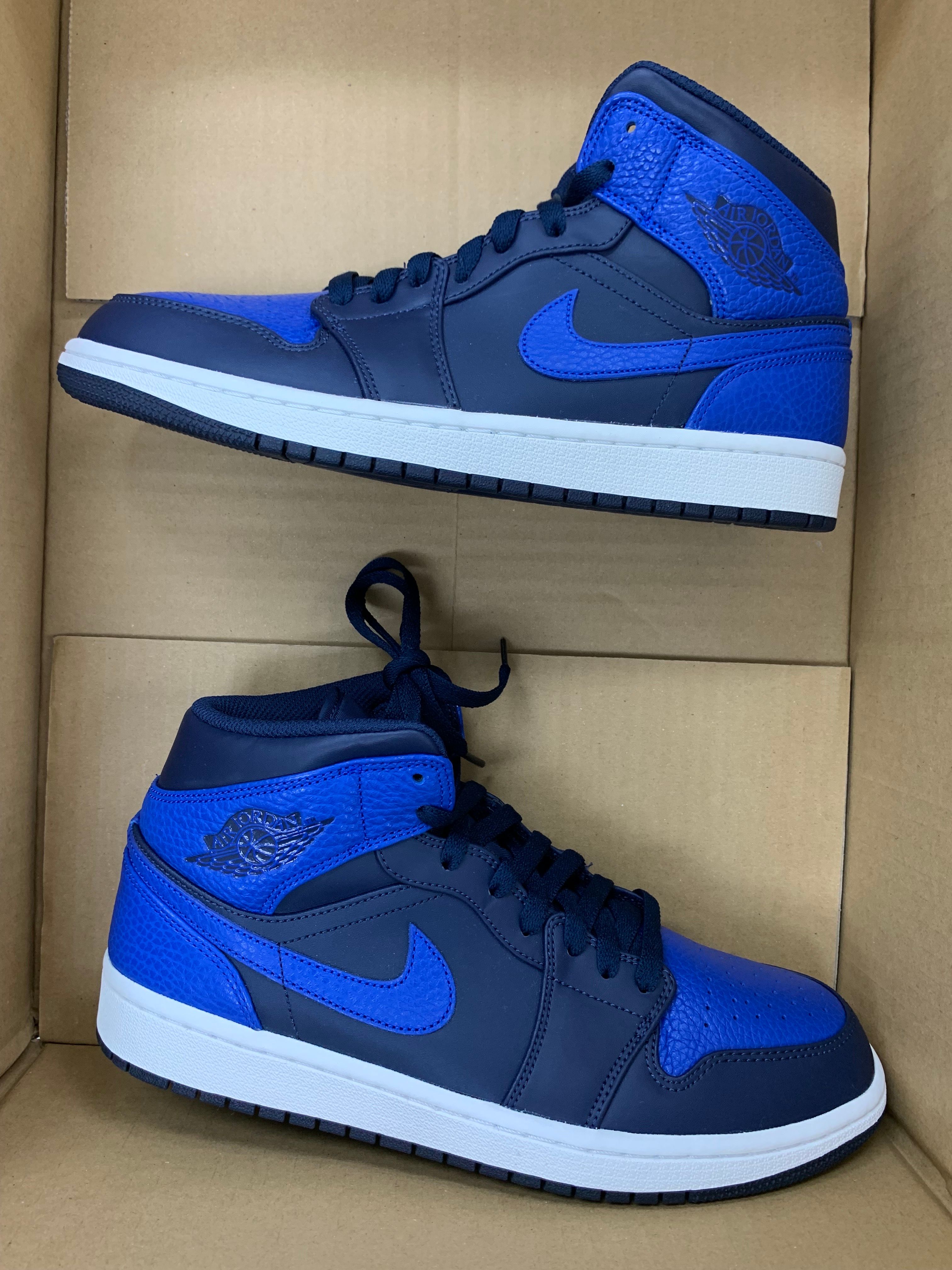 Nike Air Jordan 1 Mid "Obsidian Game Royal"