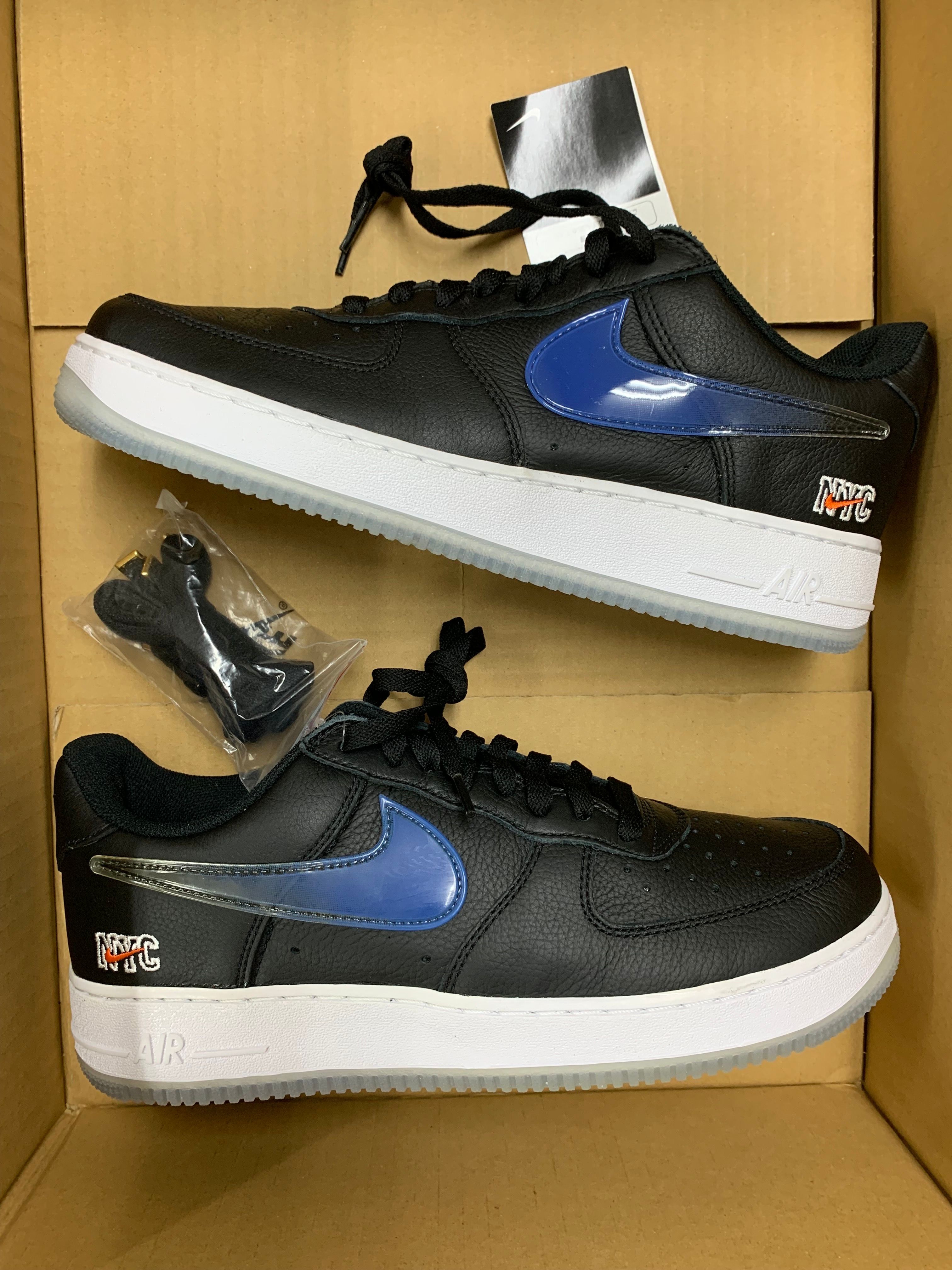 KITH × Nike Air Force 1 Low New York Knicks "Black/Brilliant Orange/Rush/Brilliant White"