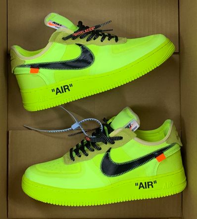 Off-White × Nike Air Force 1 Low "Volt"