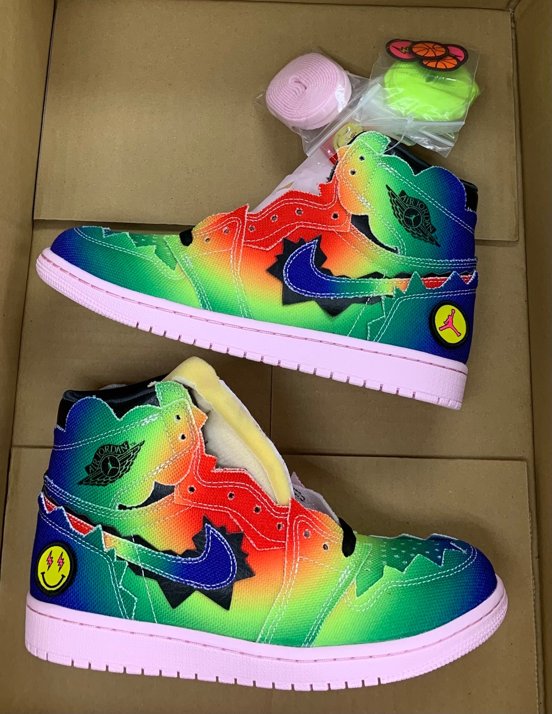 J Balvin × Nike Air Jordan 1 High OG "Rainbow"