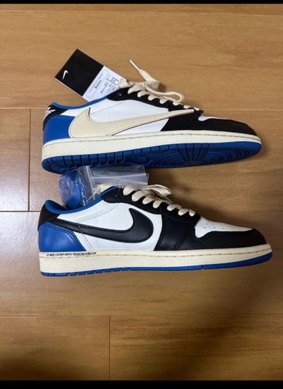 Travis Scott × fragment design × Nike Air Jordan 1 Low OG SP "Military Blue"