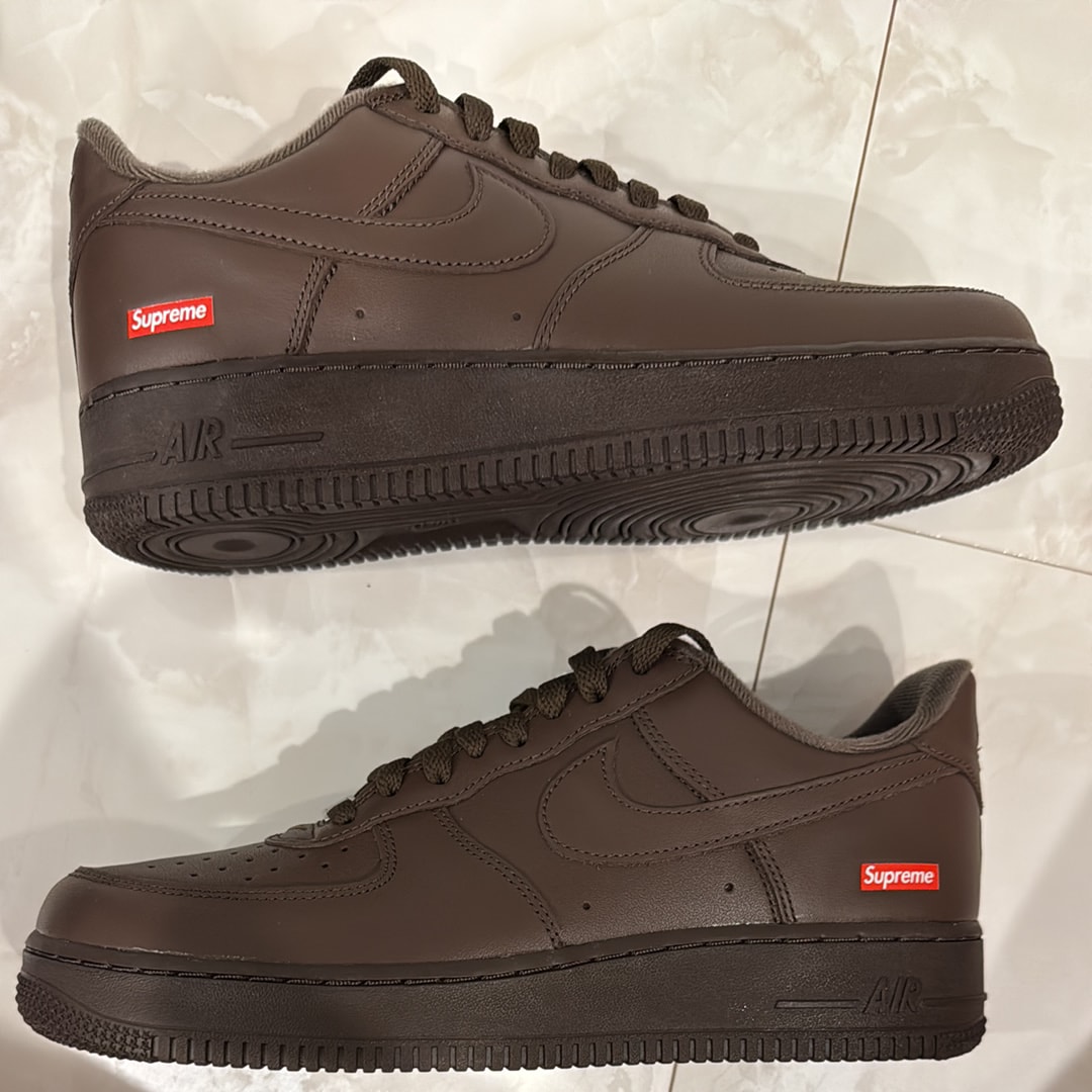 Supreme × Nike Air Force 1 Low "Baroque Brown"