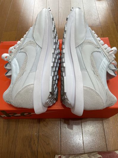 sacai × Nike LDV Waffle "Triple White"
