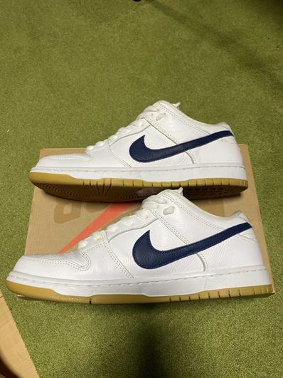 Nike SB Dunk Low "Orange Label White Navy"