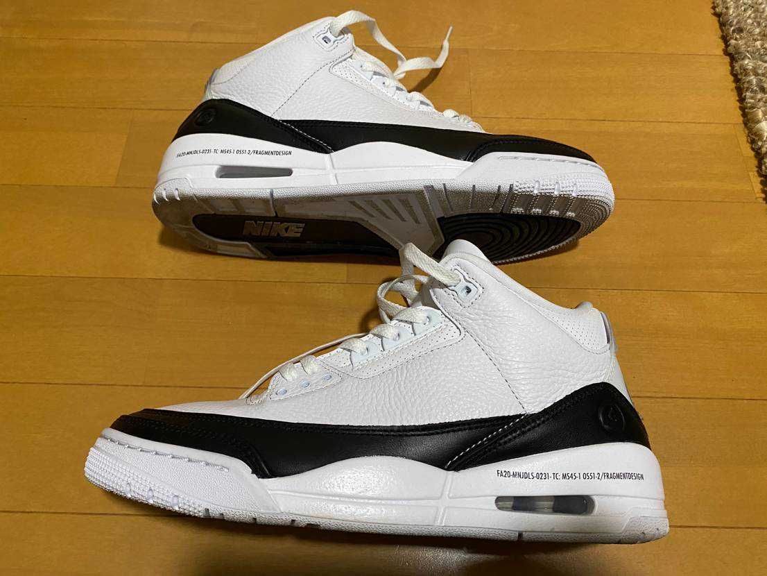 Fragment × Nike Air Jordan 3 "White/Black"