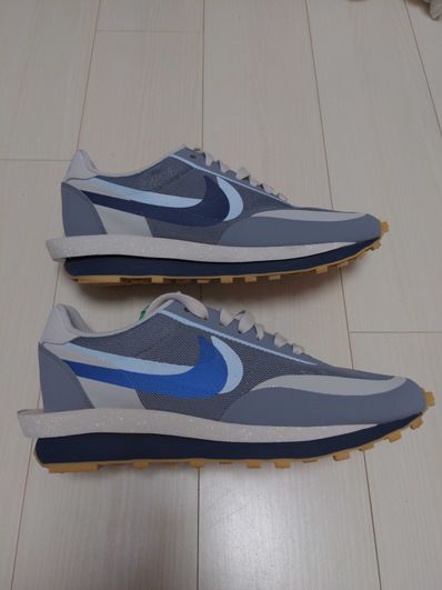CLOT × Sacai × Nike LD Waffle "Grey Obsidian/Cool Grey"