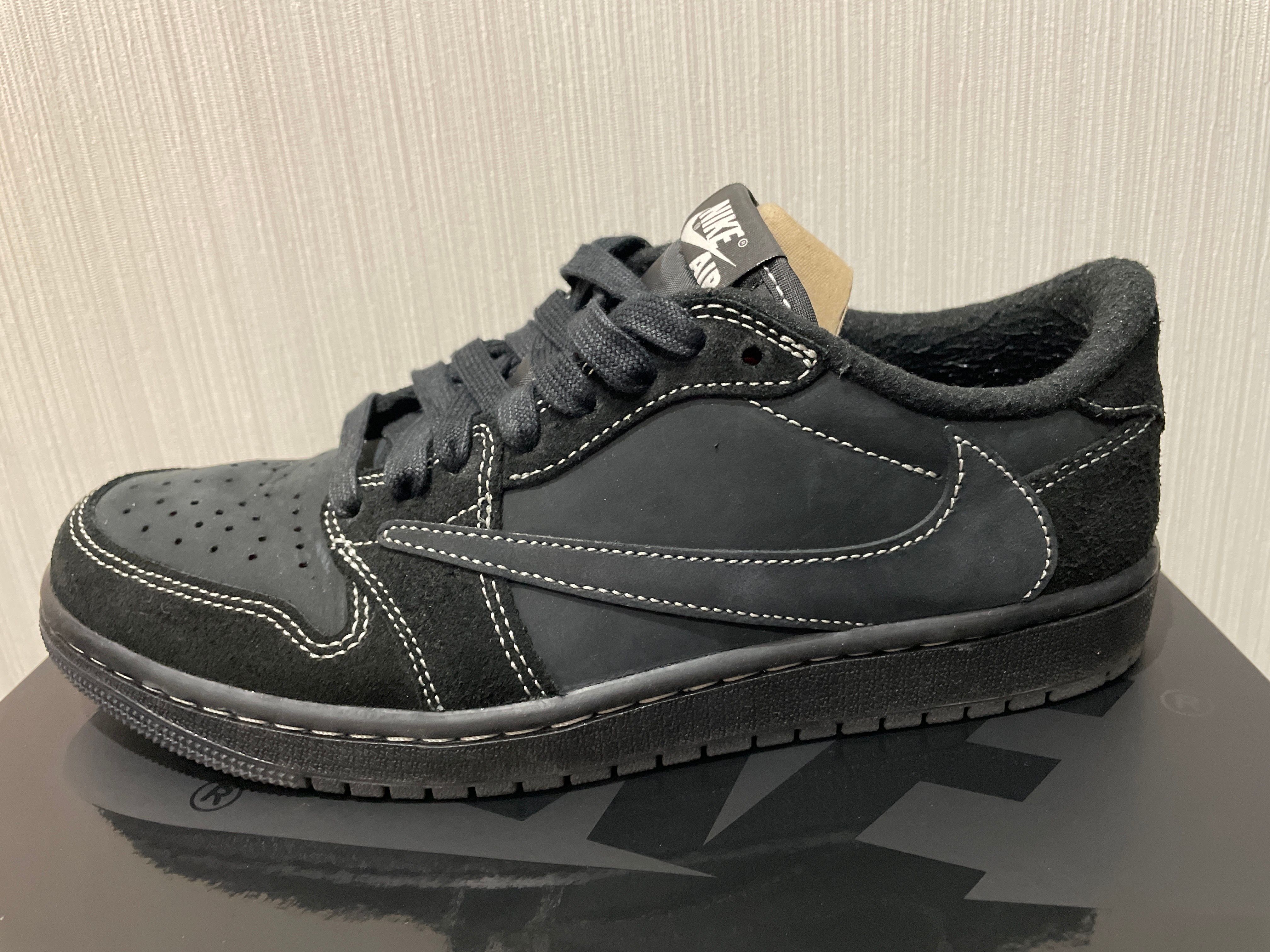Travis Scott × Nike Air Jordan 1 Low OG SP "Black Phantom"