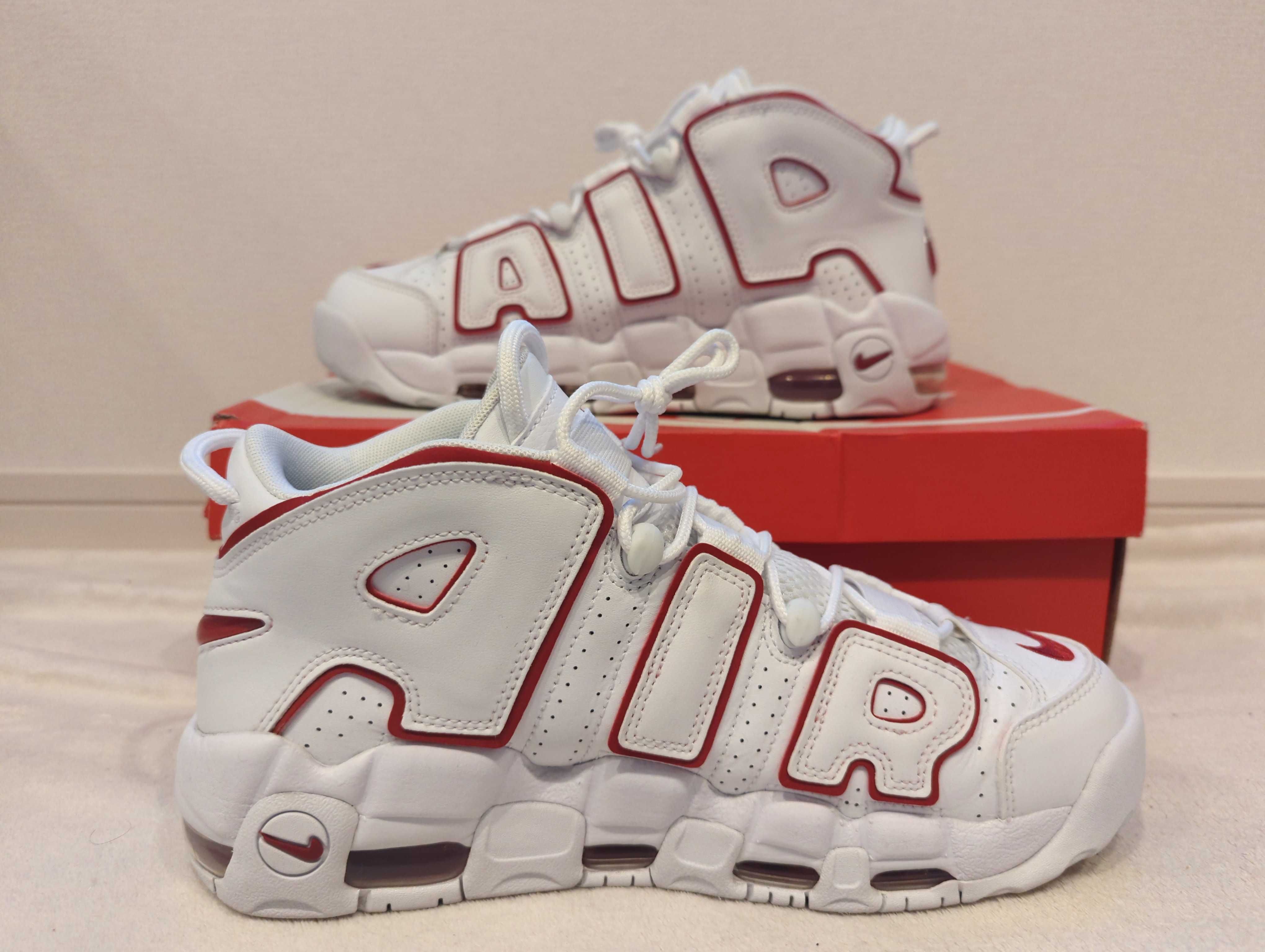 NIKE AIR MORE UPTEMPO "WHITE/VARSITY RED" (2021)